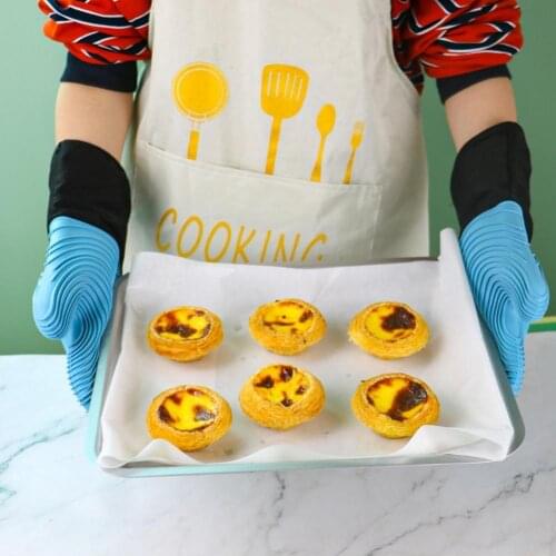 1Pc Glove Food Grade Good Insulation Performance Silicone Flexible Grilling Gloves for Home