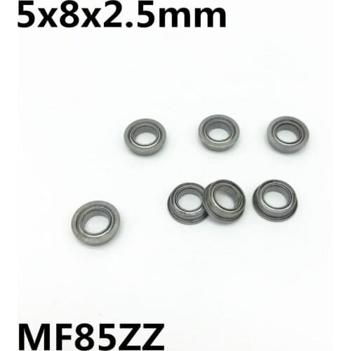 10Pcs MF85ZZ 5x8x2.5 mm Flange Bearing Deep Groove Ball Bearing High Quality MF85Z MF85