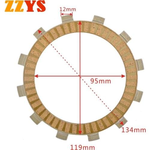 134X119X95X3mm 250CC Motorcycle Paper based Clutch Friction Plate Kit For Kawasaki KLX250 KLX 250