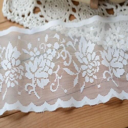 Hot selling Lace accessories Beige rose embroidery lace 11.5 cm H1101