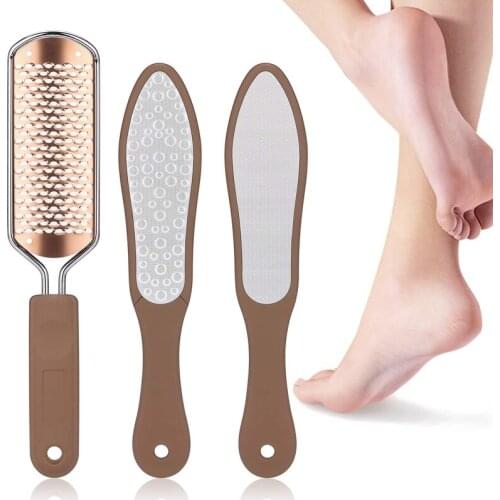 2PCS Professional Pedicure Rasp Foot File Cracked Skin Corns Callus Remover for Extra Smooth and Beauty Foot
