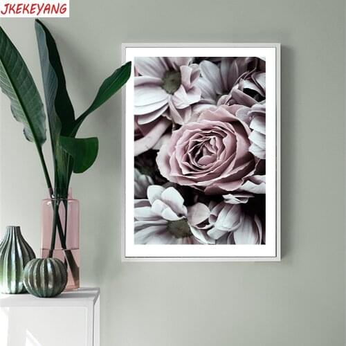 5D DIY square/round Diamond painting flower Cross Stitch Diamond Embroidery Pattern Rhinestone J1750