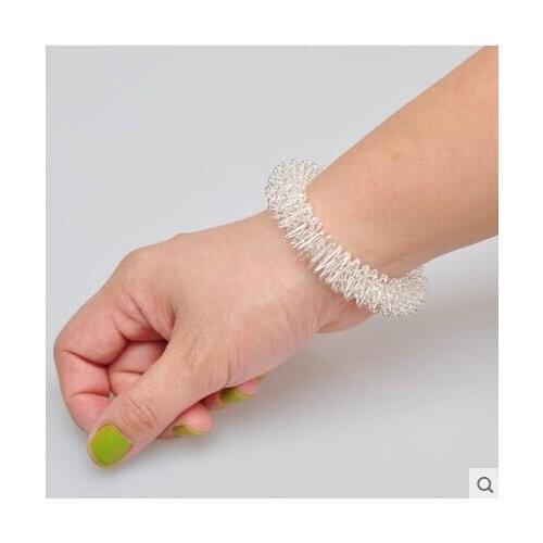 10PCS/LOT Acupuncture Wrist Ring Acupressure Massage Bracelet Hand Massage Ring Health Massager Tool Care