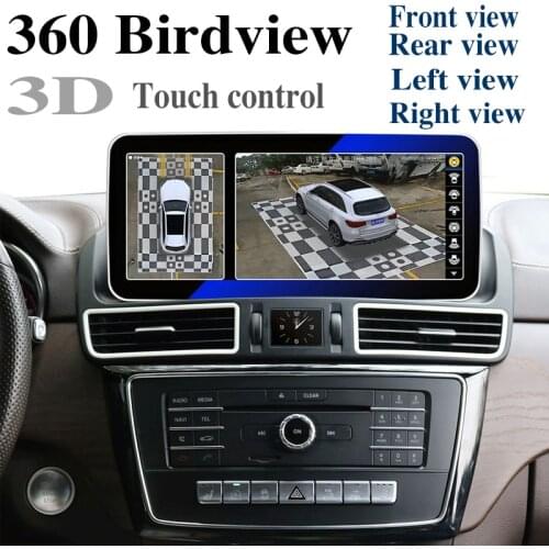 For Mercedes Benz M ML GL W166 X166 NTG 360 Birdview NAVI Car Radio Stereo Audio Navigation GPS CarPlay Android 12.3 INCH Screen