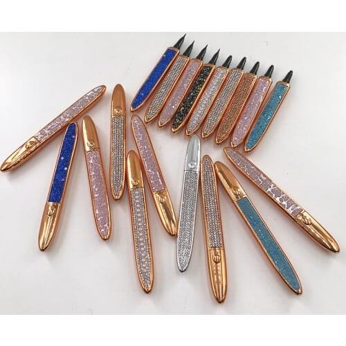 Free DHL FedEx Shipping Eyelash Glue Eyeliner Lash Glue Pen Black Clear Brown Self Adhesive Eyeliner