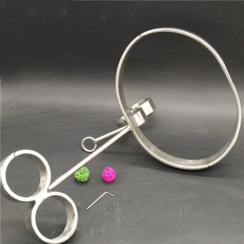 Bondage Restraint Set Cuffs Strap and Waist Belt Stainless Steel Sex Restraint Kit ,Restraint System Set Kit Sex Toy G7-6-103