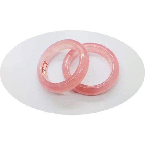 Pure natural Madagascar powder crystal bracelet Hibiscus stone fashion peach blossom Bracelet Spring Festival gift