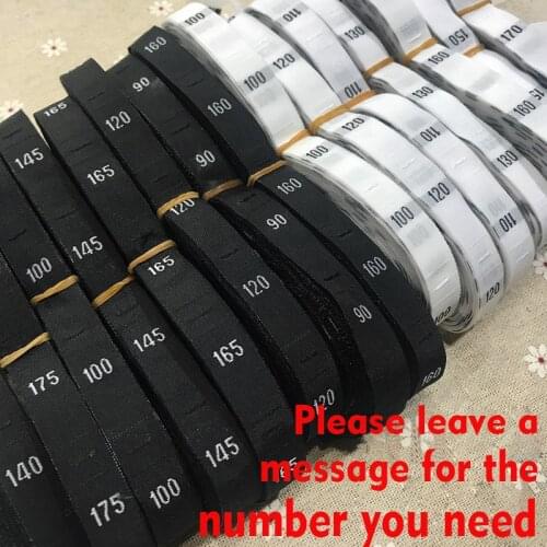 Spot childrens clothing height digital weaving size cloth label accessories polyester cotton fabric special offer 500pcs/lot