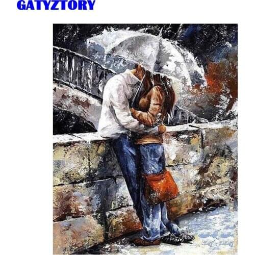 Frameless DIY Painting By Numbers umbrella Oil painting for Living Room Home Decor Canvas Painting Special gift Handpainted