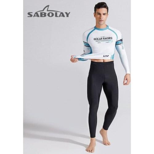 L-4XL Big Size Man Rashguard Men Long Sleeve Swimwear UPF 50 Korean Swimsuit UV Swim Shirt Surf Suit Rash Guard Diving Clothes