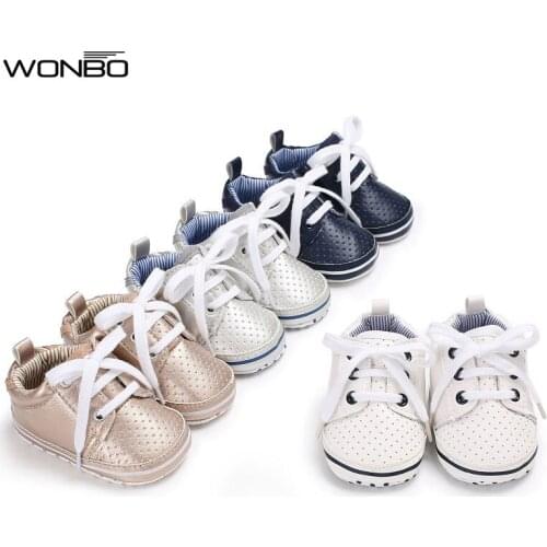 2019 Unisex Solid Color Classic Style Baby Fashion Sneakers Infant Toddler Shoes Soft Bottom Baby Shoes