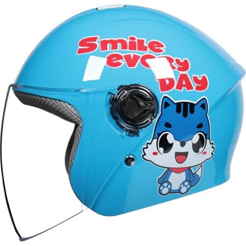 Motocicleta Casque Made of ABS Childrens Motorcycle Helmet Boys and Girls Open Face Motorcycle
