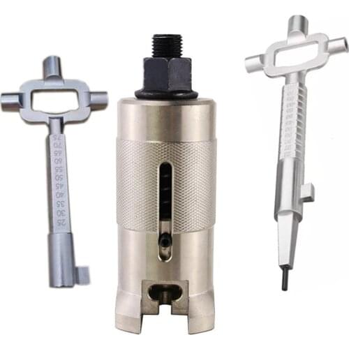 Professional Lock Core Puller Cylinder Nail Puller with Multi Purpose Cylinder Gauge Cam Turner Spindle Turner Locksmith Tools