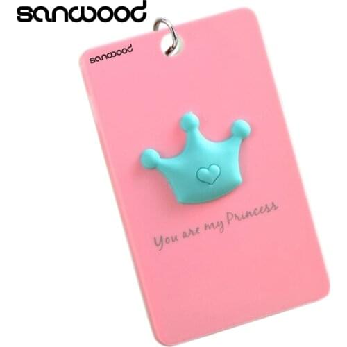 PVC Card Holder Bus Card Case Hot Sale Cute Cartoon Panda Giraffe Design Key Holder Ring Bag Accessories Birthday Gifts 9XRU