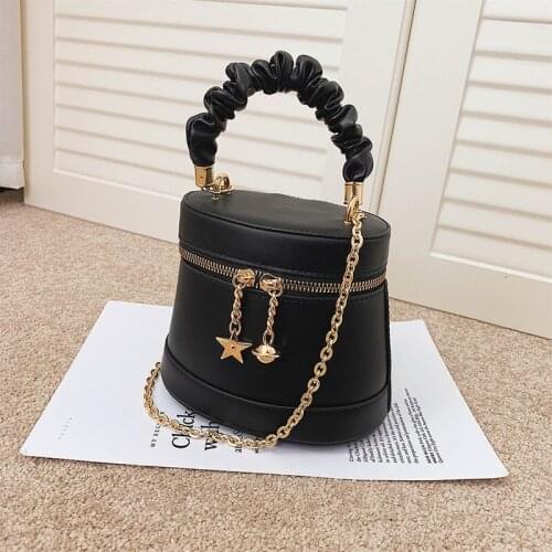 Luxury Handbag Women Bag Leather Bucket Bags For Women Crossbody Shoulder Bag Stone Pattern Female Handle Purse Female Bolso