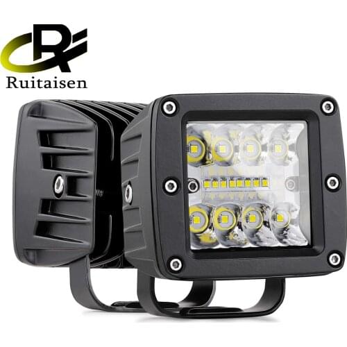 Ruitaisen 3inch 48W LED Work Lights Mini Cube Outdoor 12V 24V Car Spot Light for F ord T oyota SUV 4WD Boat Truck