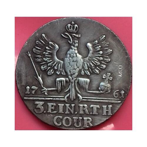 Russian Coins 1761 Elizabeth petrov copy 30mm