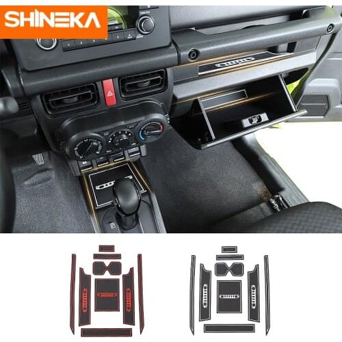 Shineka 9pcs Interior Mouldings for Suzuki JIMNY 2019+ Door Slot Modified Water Coaster Car Interior Accessories for Jimny 2019