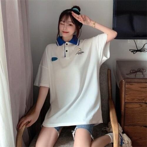 Loose casual cartoon print Tshirt