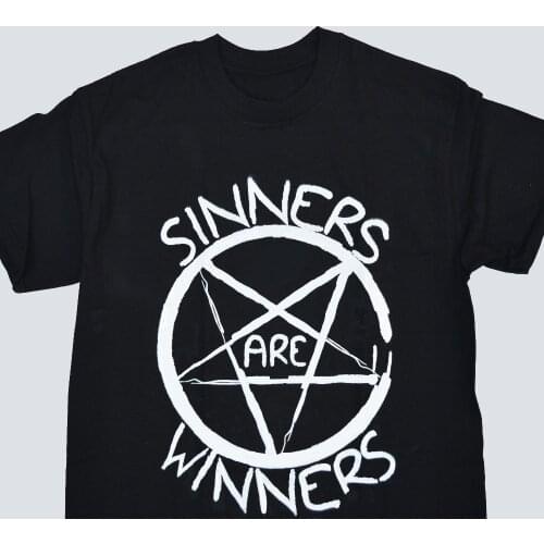 Tumblr Graphic Top Mothers Day Aesthetic Unisex Shirt Sinners Are Winners T-shirt Grunge Tees Street Women Camiseta Slogan Tees