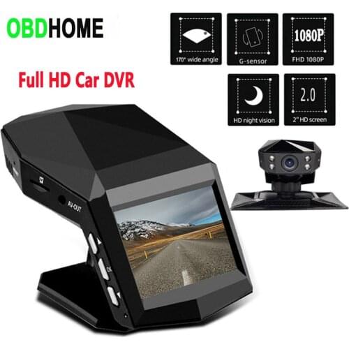 New Center Console Driving Recorder 2 in Display Full HD 1080P Night Vision Car DVR Dash Camera Cycle Recording G-sensor Dashcam