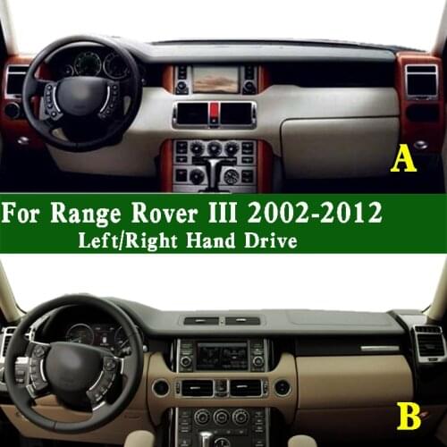 Fits Range Rover III LM L322 RR 2002-2012 Dashmat Dashboard Cover Instrument Panel Protective Pad Dash Mat Carpet Car Ornaments