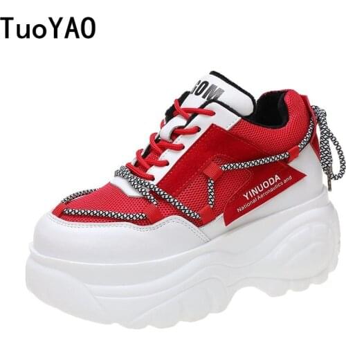 Women Platform Sneakers Lace-up Winter Velvet Keep Warm Dad Shoes High Top Chunky Casual Shoes Thick Bottom Flats Ladies Creeper