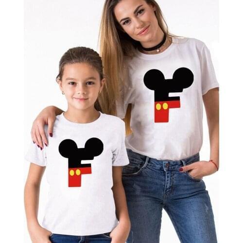 1Pc Fashion Family Matching Clothes Mother And Daughter Clothes Boy Girl Clothes Short Sleeve Family Look T-Shirts