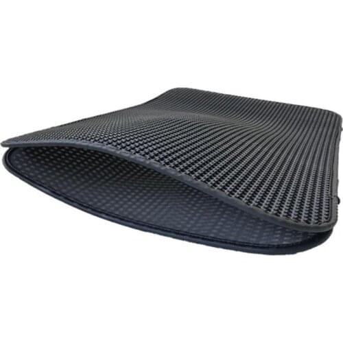 1PC Waterproof Pet Cat Litter Mat EVA Double Layer Cat Non-slip Pet Litter Trapping Pad Household Sand Cleaning Mat Floor Cover