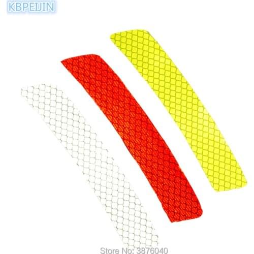 2Pcs Car Reflective Strip Stickers Warning Light Reflector for PEUGEOT 206 207 307 308 407 508 2008 301 3008