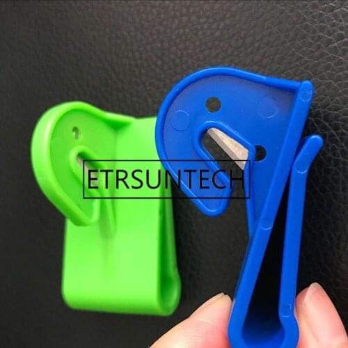200pcs Balloon Ribbon Cutter Fixed On Belt Balloon Blade to Cut Ribbon Balloon Accessories