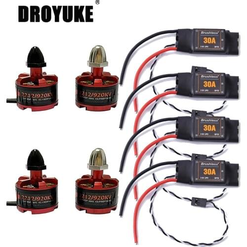 30A ESC OPTO 2-6S Brushless ESC Electronic Speed Controller + 2212 920kv Motor 2-4s For F450 F550 RC Helicopter Quadcopter