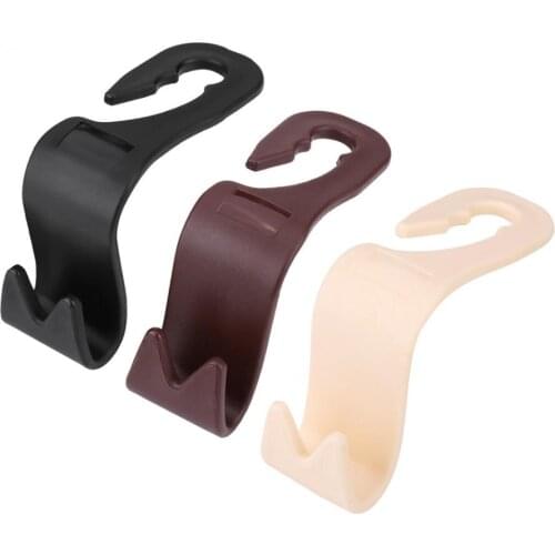4pcs Universal Car SUV Back Seat Headrest Hooks Storage Handbag Hanger Holder for Bag Purse Cloth Grocery Car Accessories