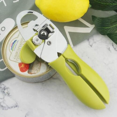 4 in 1 Multifunctional Manual Can Opener Opener Screw Cap Bottle Opener All in One Jar Gripper Can Beer Lid Wine Opener Tools