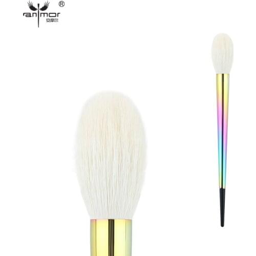 Anmor Makeup Brush Goat Hair Foundation Face Brush for Make Up High Quality Tapered Powder Blush Highlighting Brushes