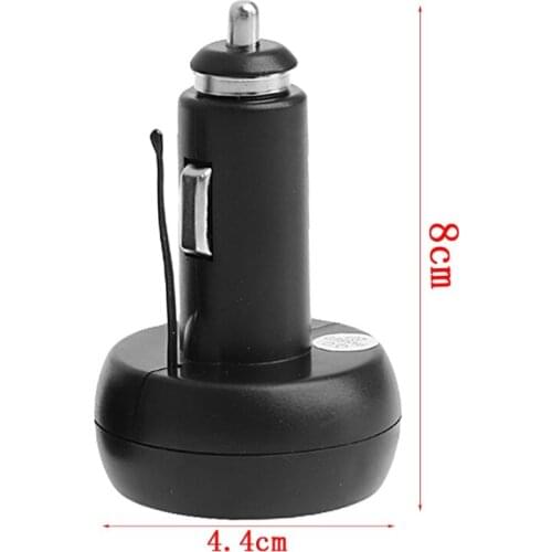 3in1 Auto Digital LED Thermometer USB Car Charger Cigarette Voltmeter Meter RGN 1XCF