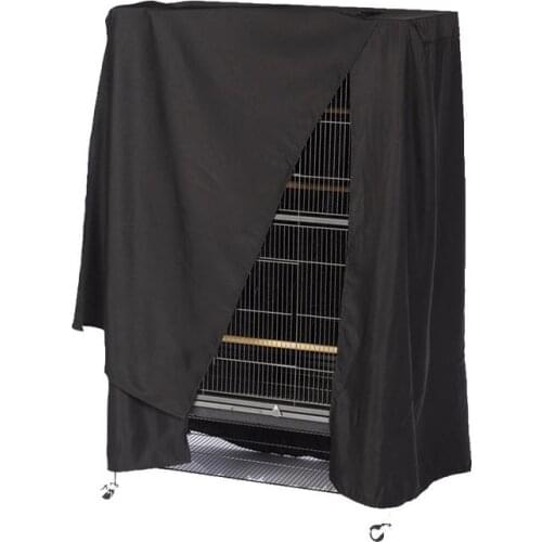 Bird Cage Cover Sleep Unique Design And Exquisite Craftsmanship Helper For Pet Resist Dust And Sunlight Black Cover S/L