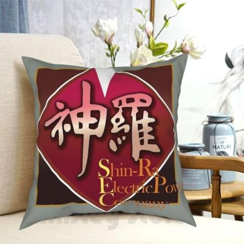 Shin-Ra Logo Pillow Case Printed Home Soft Throw Pillow Shinra Ffvii Final Fantasy Ff7 Seven Electric Video Games Shin Ra