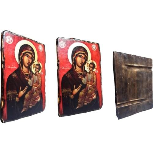 Virgin Mary Orthodox Replica Byzantium Hagia Sophia Icons Churches Home Decoration Accessories Noel Christmas Yule Gold Leafs