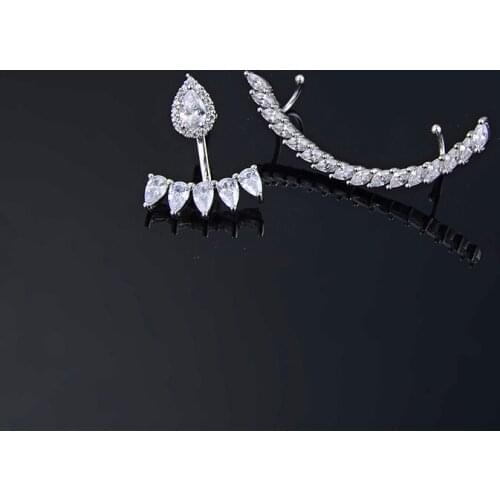 Designer Fashion 925 Sterling Silver Jewelry 3A Cubic Zirconia Party Earring