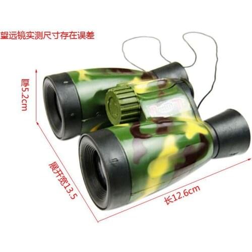 HOGNSIGN Children Toy Childrens Army Binocular Telescope Toys Hoe Sell Outdoor Camping Tools Plastic Educational Birthday Gifts