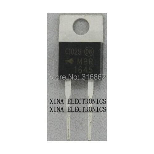 MBR1645 MBR 1645 16A 45V TO-220 ROHS ORIGINAL 10PCS/lot Free Shipping Electronics composition kit