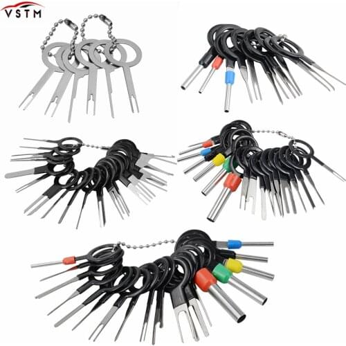 76Pcs Car Terminal Removal Kit Wiring Crimp Connector Pin Extractor Puller Terminal Repair Professional Tools Kit