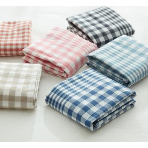 AHSNME 50x75cm Pure Cotton Pillowcase Checkque 100% Cotton Pillow Cover Multi Colors White Grid Bed Textile High Quality