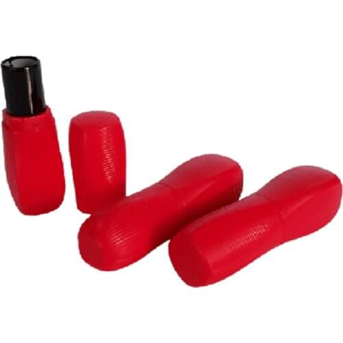 New Arrival Red Lipstick Tube 12.1mm Empty Plastic Lip Balm Packaging Refillable Bottle Cosmetic Container 20/50pieces