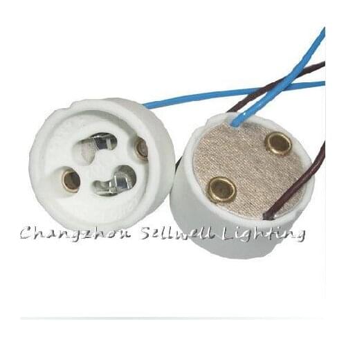 Wholesale!20cm High Temperature Wire Gu10 Ceramic Aging Test Lampholder Z179