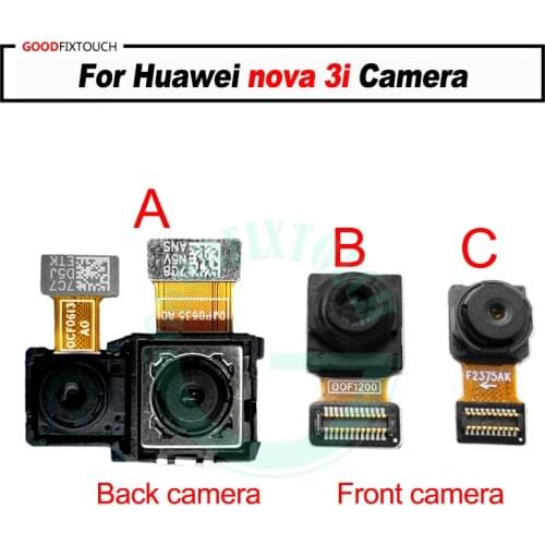 Original For Huawei nova 3i Back Rear Camera with front camera flex cable Module Replacement For Huawei nova3i