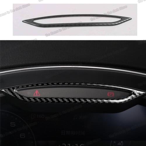 Lsrtw2017 Carbon Fiber Car Dashboard Screen Trim for Audi A6 C8 2019 2020 2021 Accessories Auto Sticker Decoration