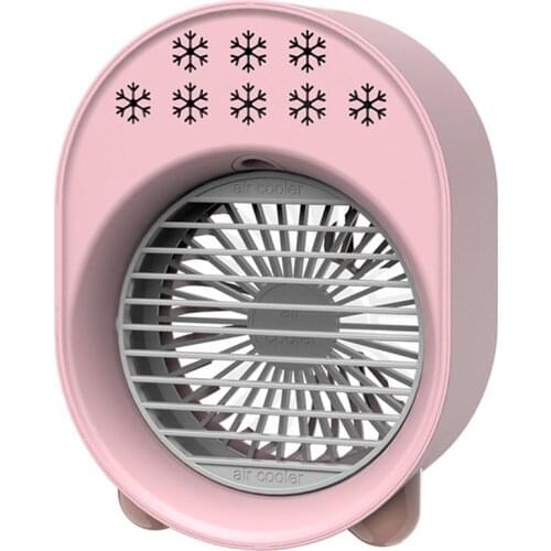 Hot Portable Mini Conditioner 7 Colors Light Multifunction USB Plug-in Humidifier Office Home Desktop Refrigeration Fan