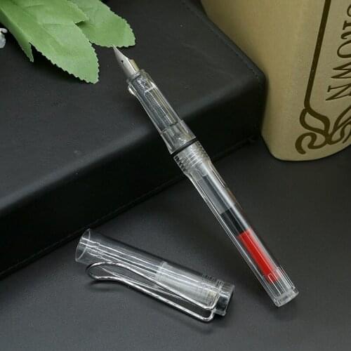 Transparent luxury quality newly listed students office pen school stationery supplies ink pen